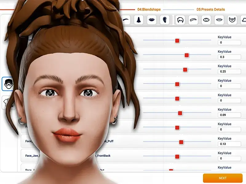 Empower users to craft personalized facial expressions